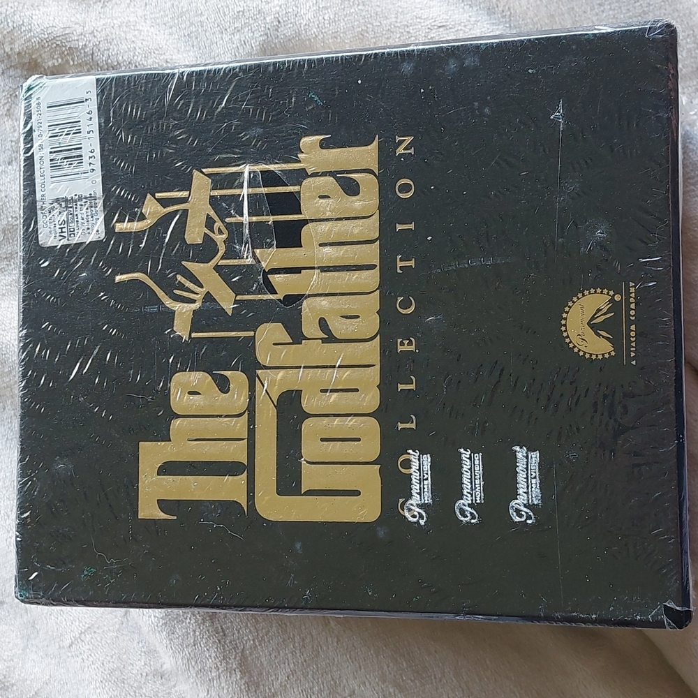 Vintage 1997 Paramount Pictures The Godfather set Part 1,2,3 VHS unopened